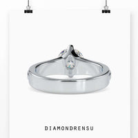 Round diamond solitaire engagement ring crafted for everyday beauty.
