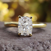 Elongated Cushion Cut Engagement Ring featuring timeless elegance.