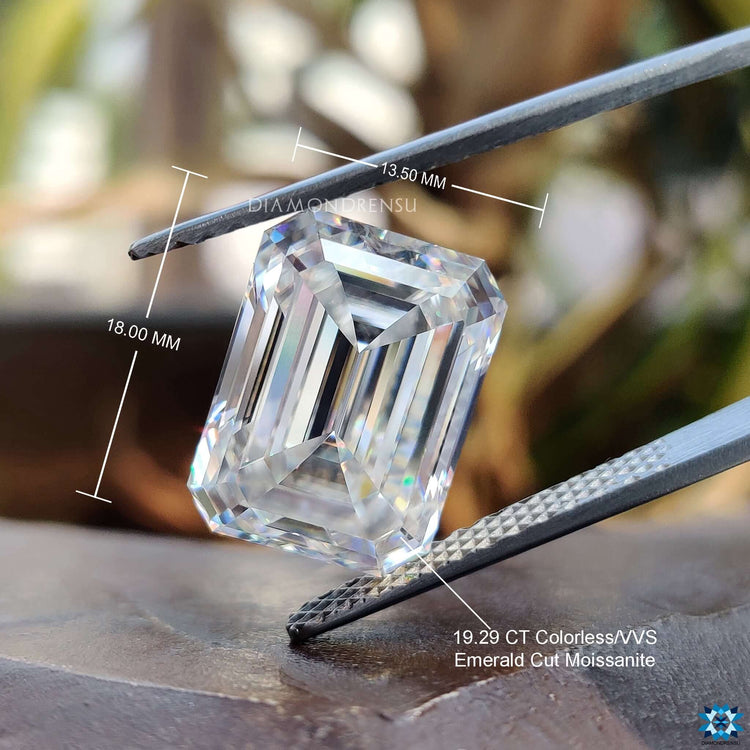 Moissanite loose stones emerald cut moissanite.
