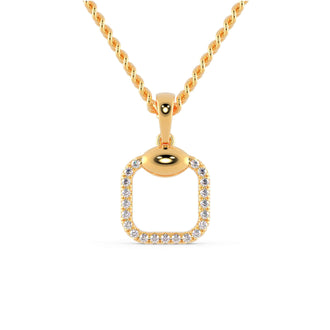 The minimalist pendant offers a simple, sleek design.
