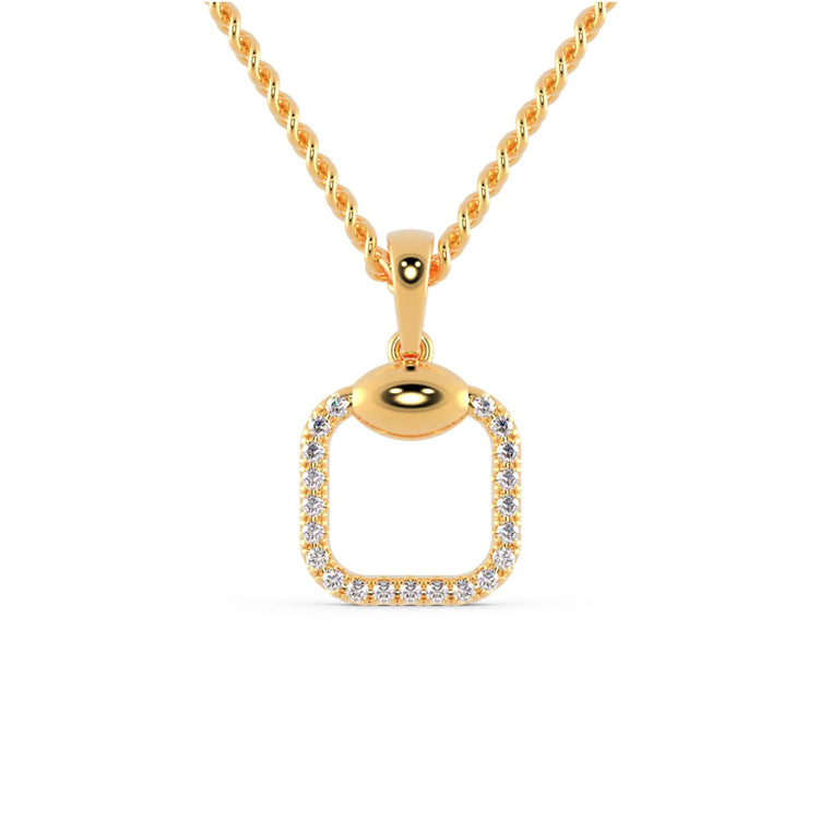 The minimalist pendant offers a simple, sleek design.
