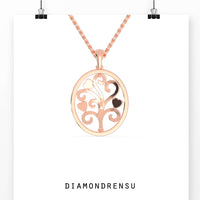 The gold tree of life pendant offers timeless beauty and meaning.
