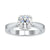 1.19 CT Round Cut Moissanite Basket Setting Solitaire Engagement Ring