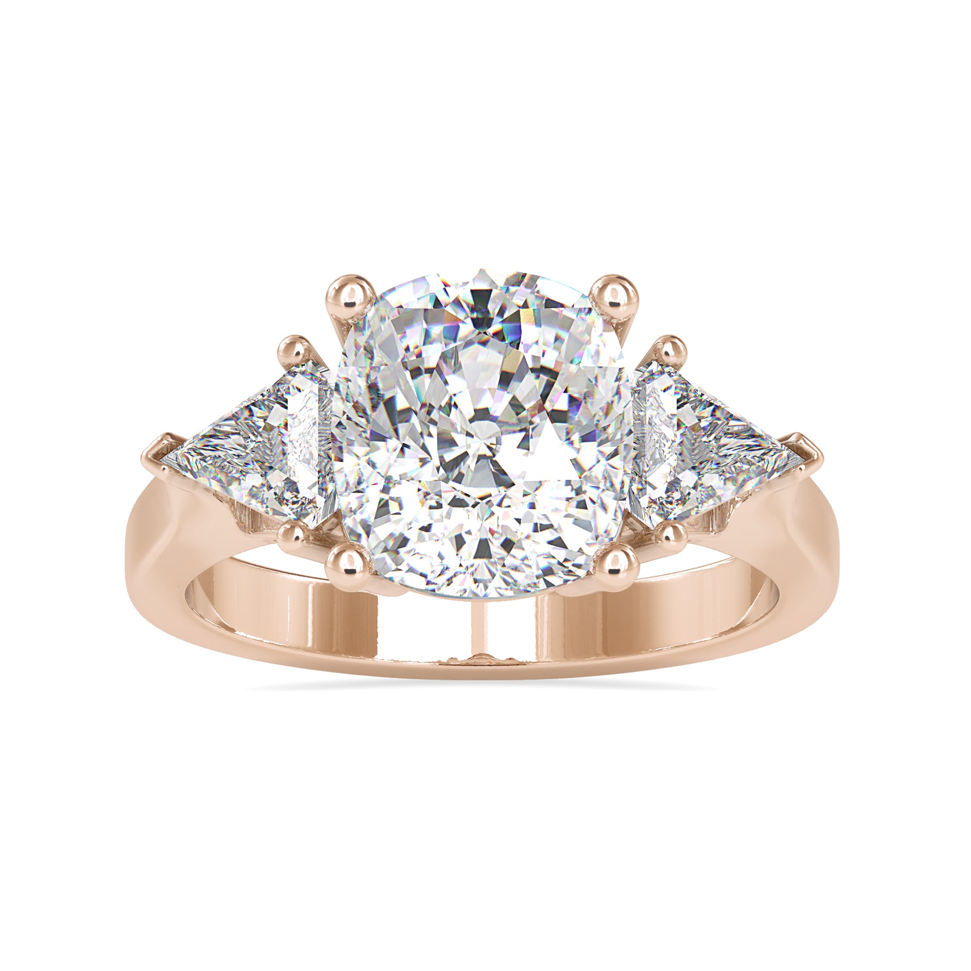rose gold engagement rings - diamondrensu
