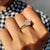 cushion cut moissanite engagement ring - diamondrensu