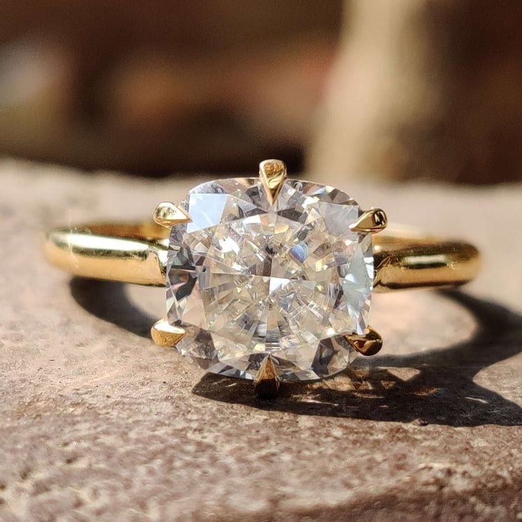 Elegant 6 prong engagement ring featuring a classic design, perfect for timeless proposals.