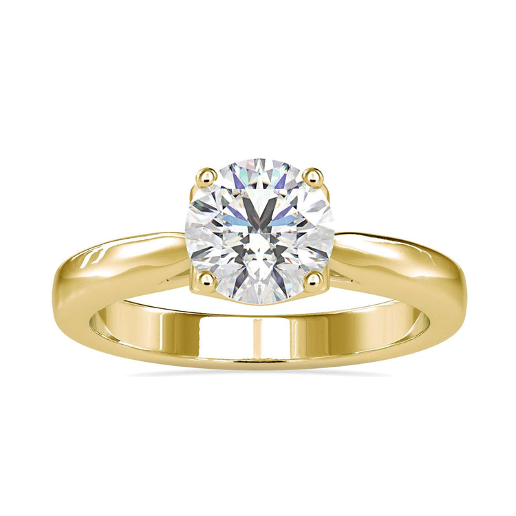 IGI certified cathedral setting ring, handmade with love.