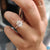 Rope Pave Hidden Halo 2.20 TCW Oval Moissanite Engagement Ring