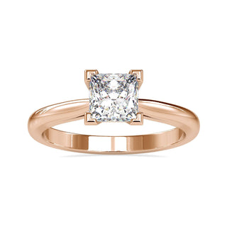 Elegant Princess Cut Diamond Ring with a classic v prong setting for extra sparkle.