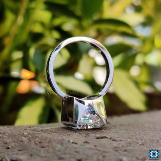 Moissanite cushion cut engagement rings perfect for proposals.