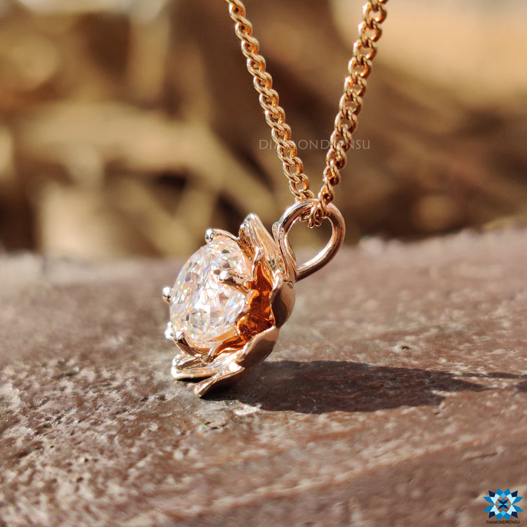 moissanite pendant set