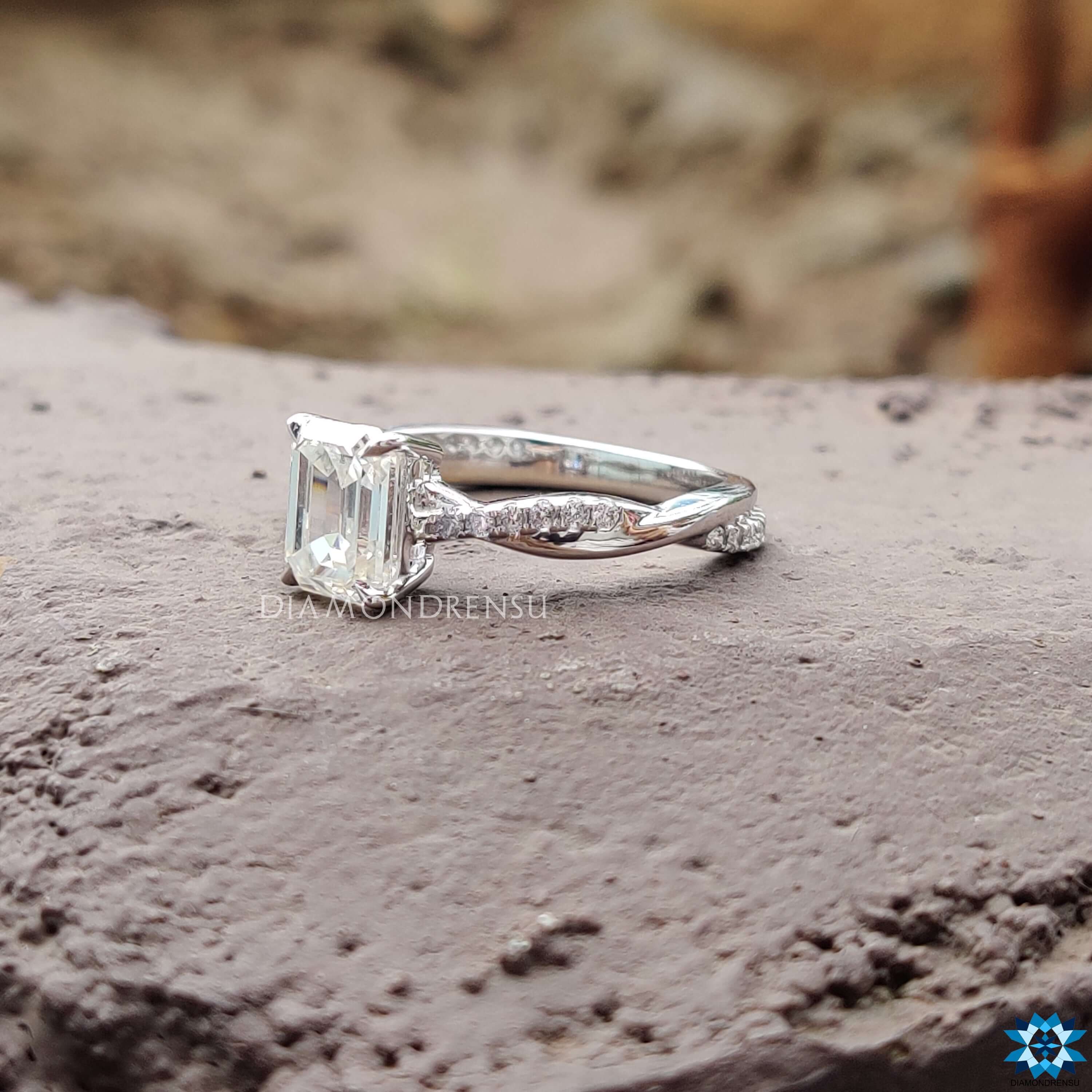 create your own moissanite engagement ring - diamondrensu