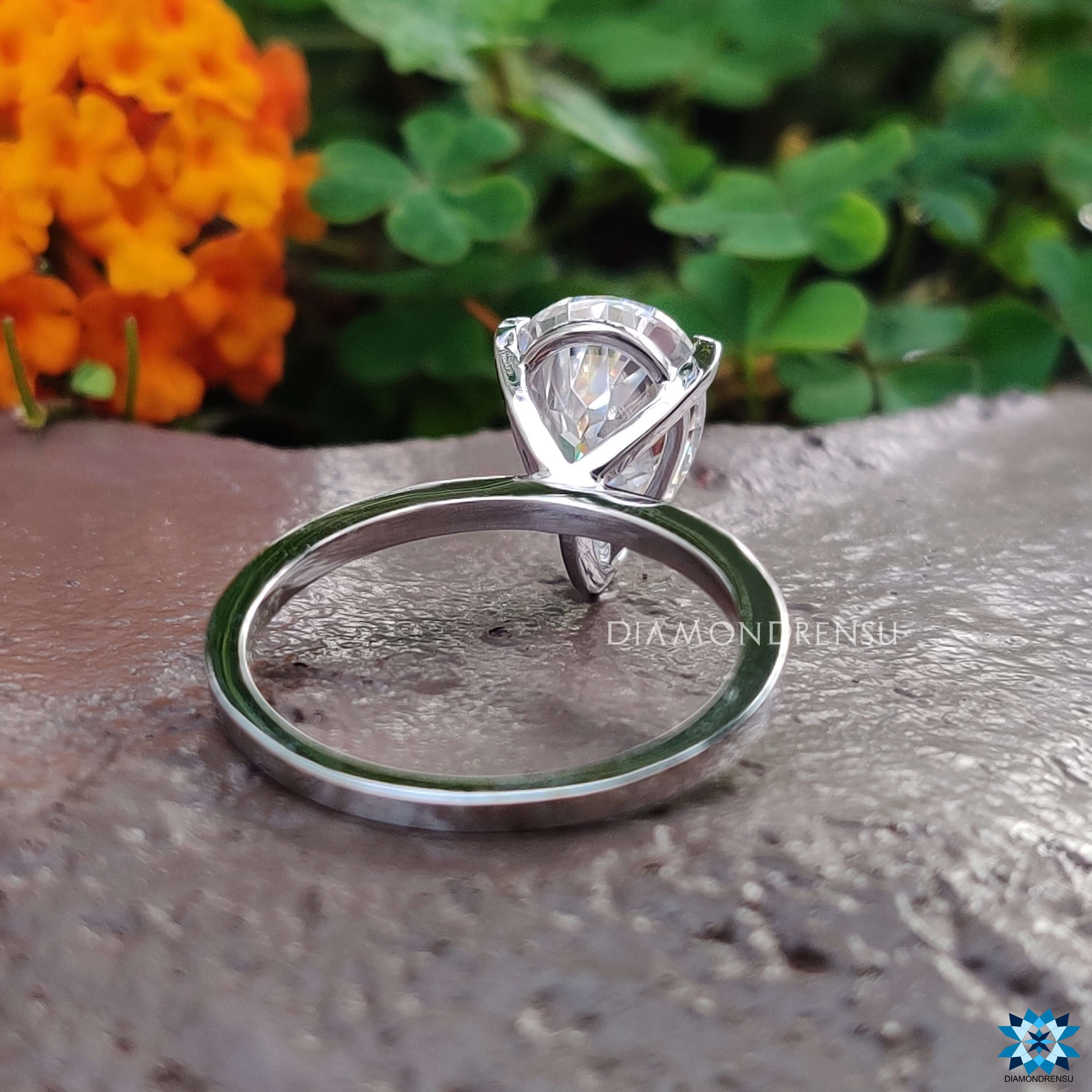 affordable moissanite engagement ring - diamondrensu
