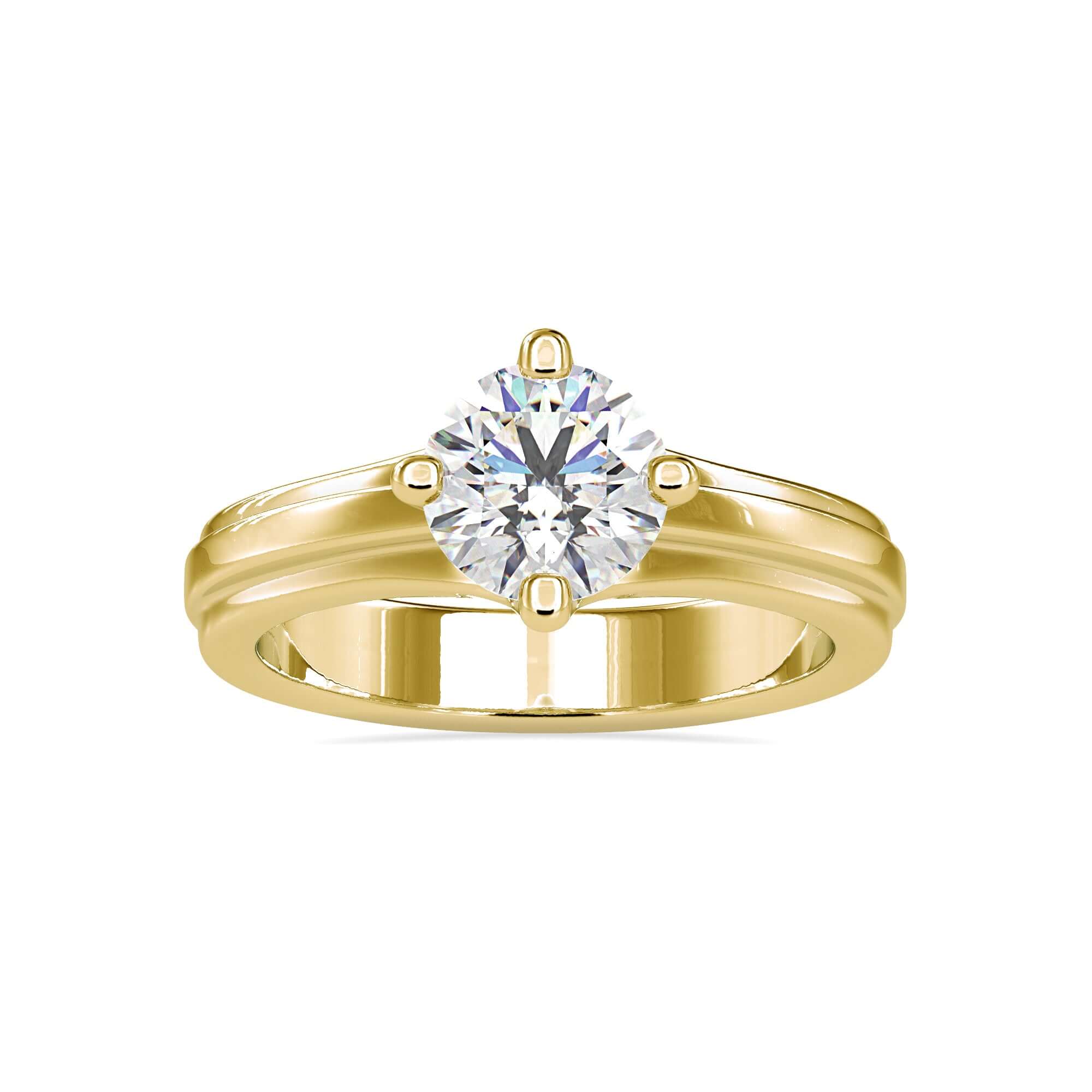 round solitaire engagement ring - diamondrensu