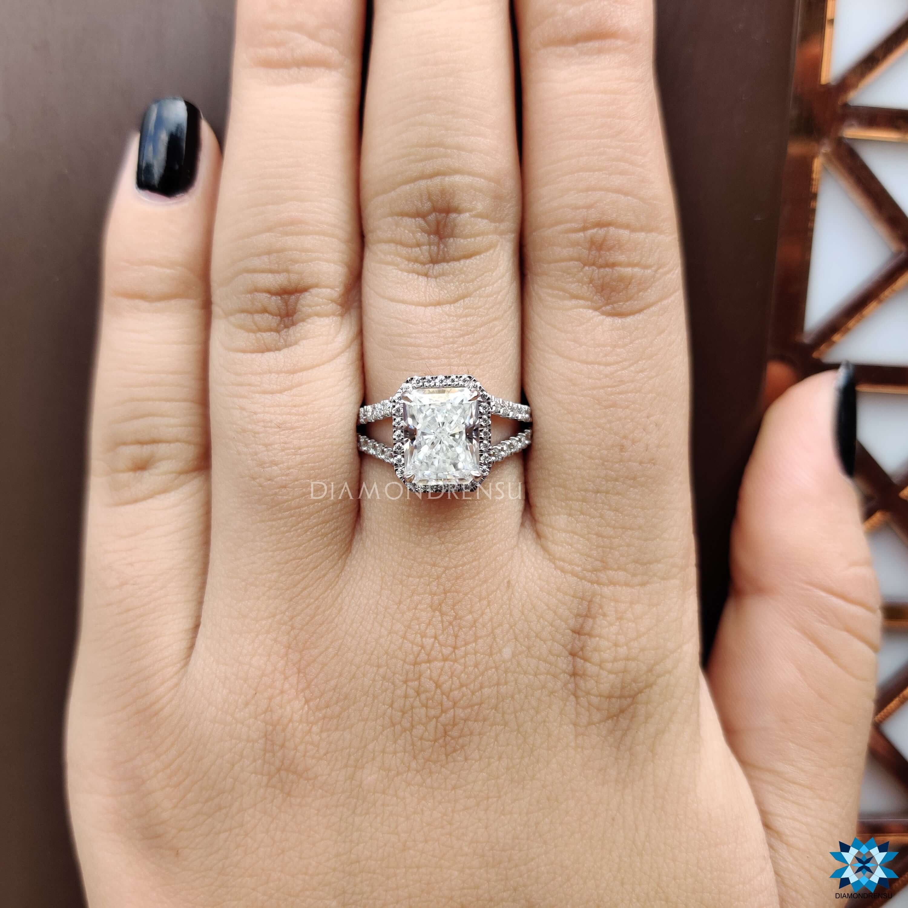 moissanite wedding rings - diamondrensu