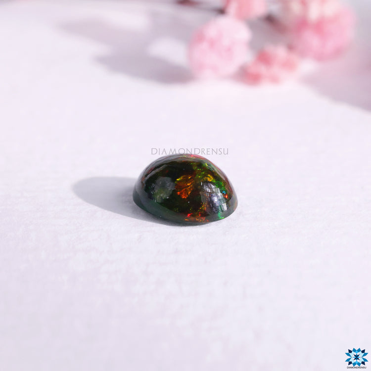 October birthstone opal displayed as a loose 1.88 carat Ethiopian opal for october birthstone jewelry.
