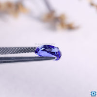 Birthstone for December displayed as a 1.54 carat Cushion Tanzanite Birthstone, ideal to buy loose gemstones online.
