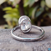 Classic oval engagement ring designed for everlasting love.
