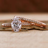 oval lab grown diamond engagement ring