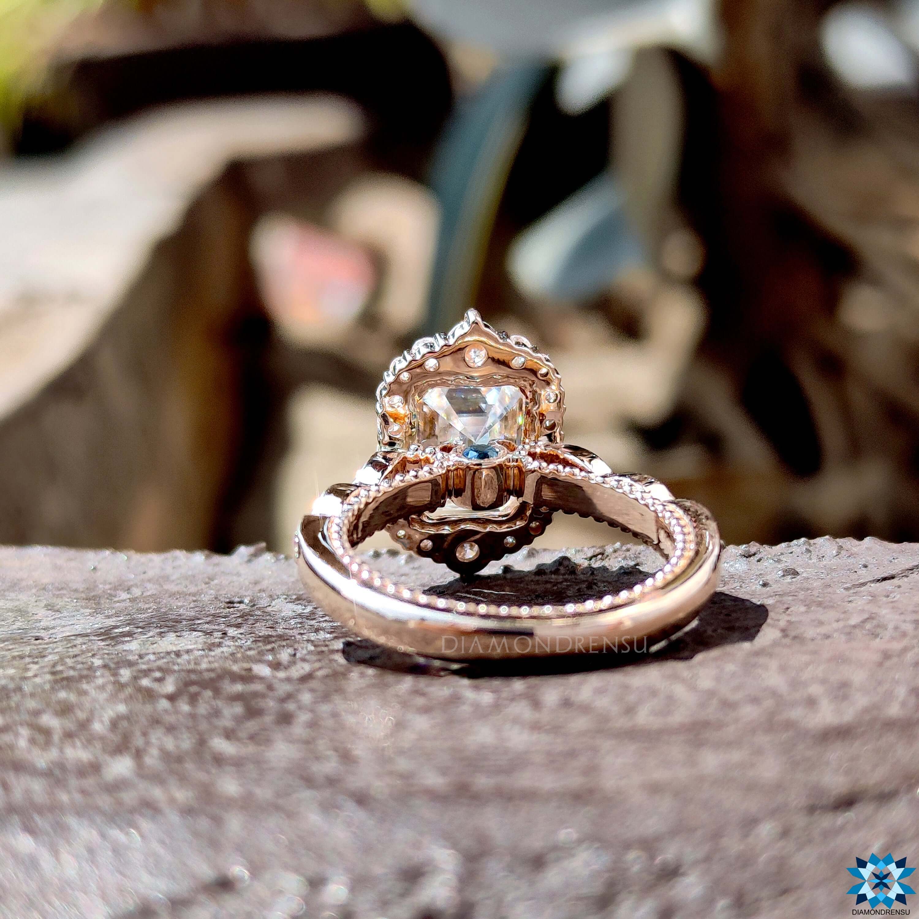 Simple Design Heart Prongs Moissanite Engagement Ring – Gemsbling