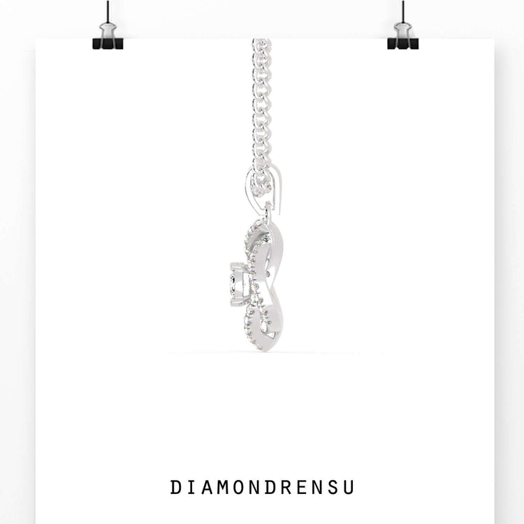 The bail for pendant adds elegance and security to the design.
