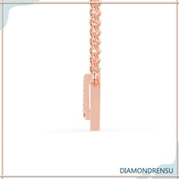 The small diamond pendant offers elegant simplicity.
