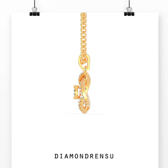 The layered diamond halo enhances the central gemstone's brilliance.
