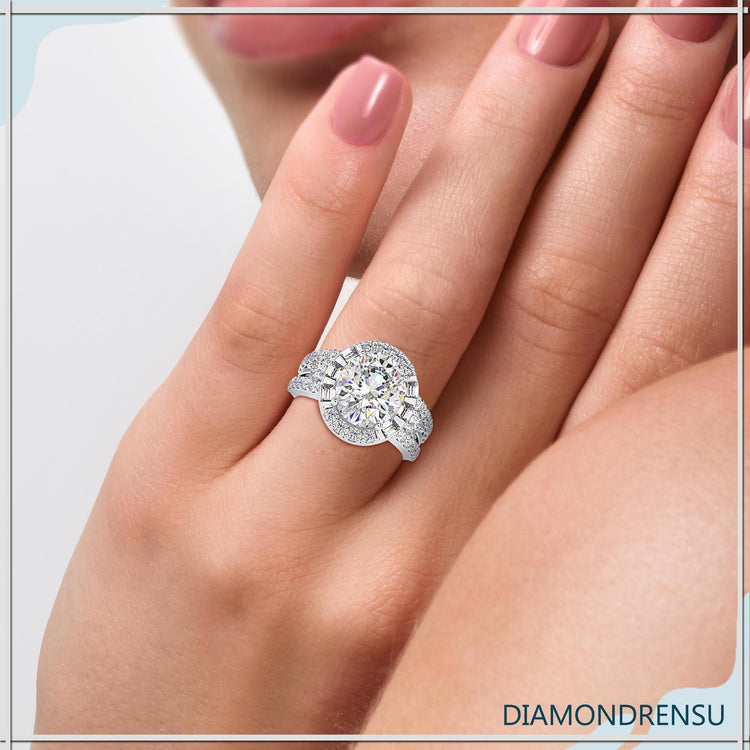 moissanite halo engagement rings - diamondrensu