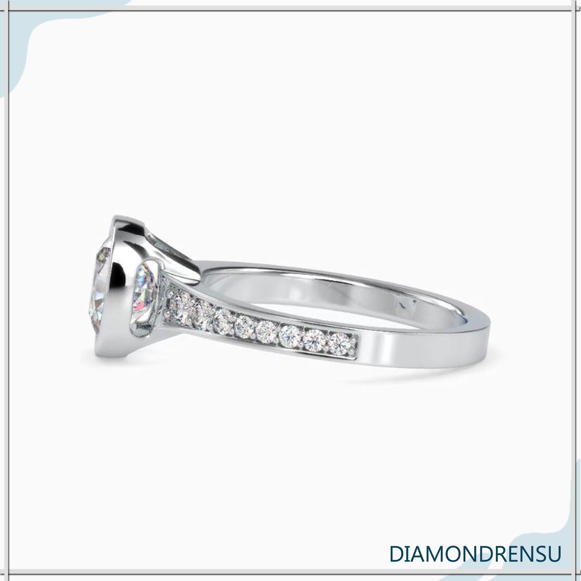 custom moissanite engagement rings - diamonrensu