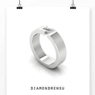 Mens wedding band simple yet powerful for everyday elegance.
