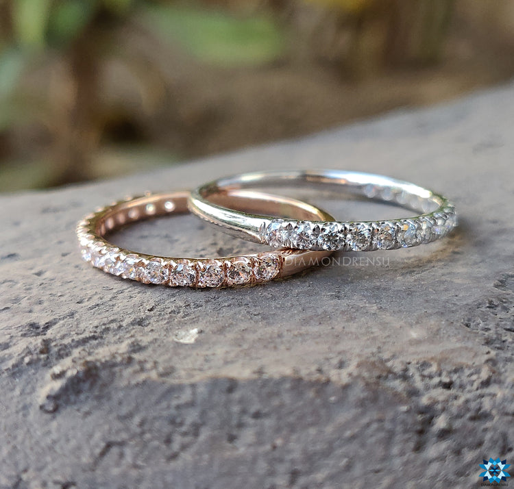 moissanite band - diamondrensu