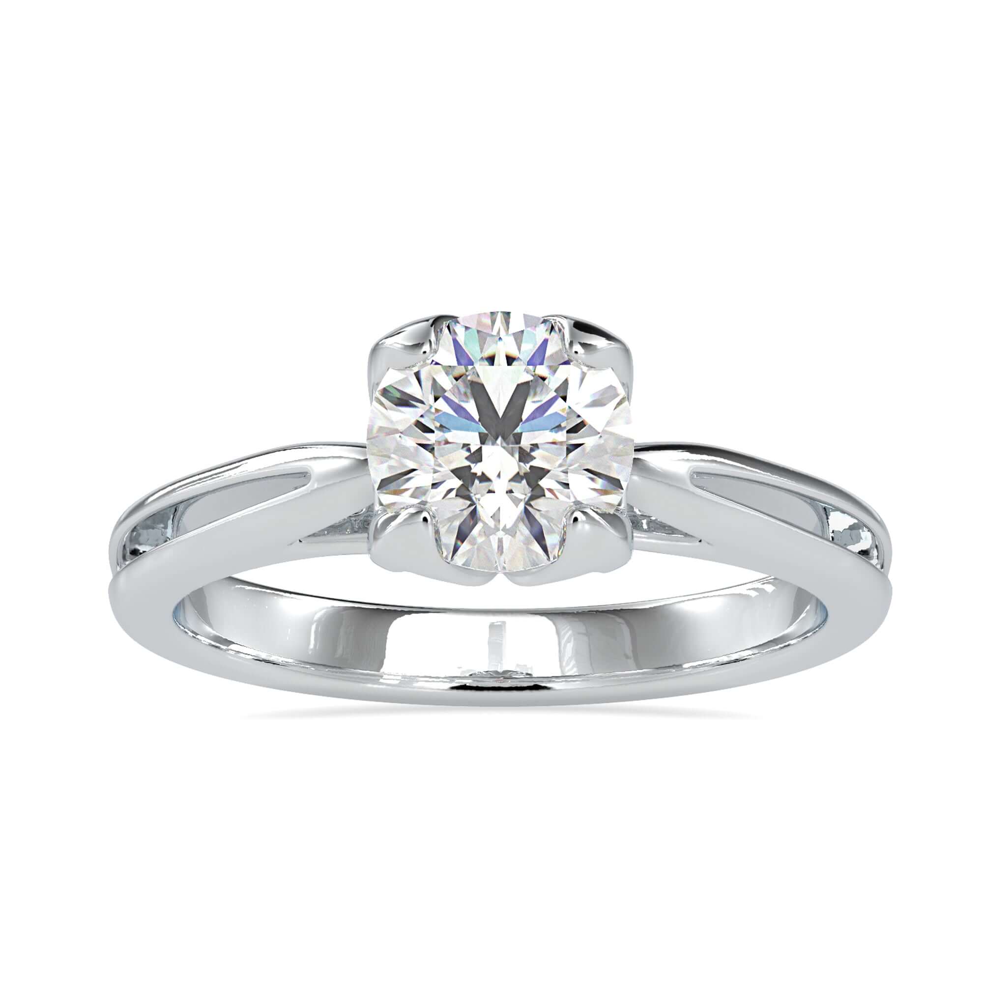 round cut solitaire engagement ring - diamondrensu