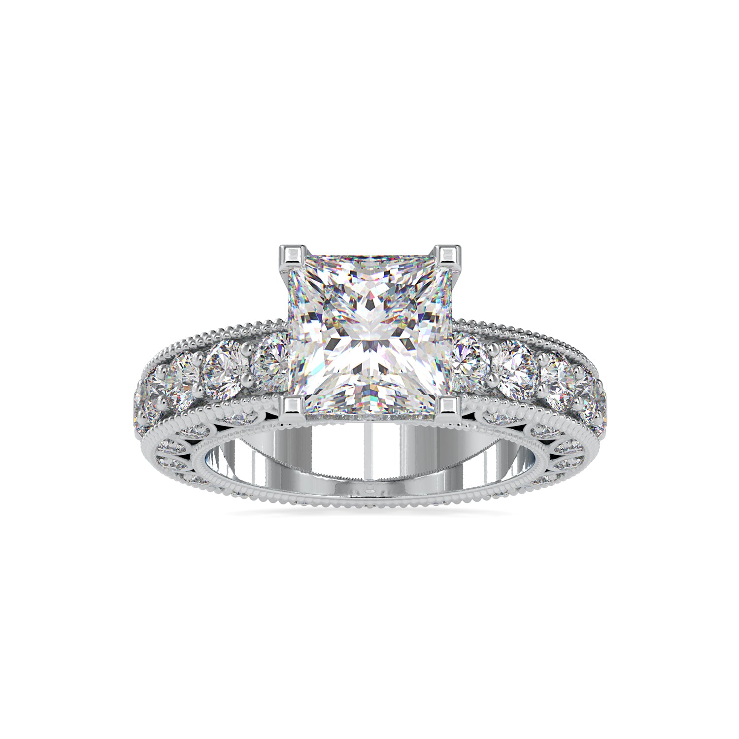 unique moissanite engagement rings - diamondrensu