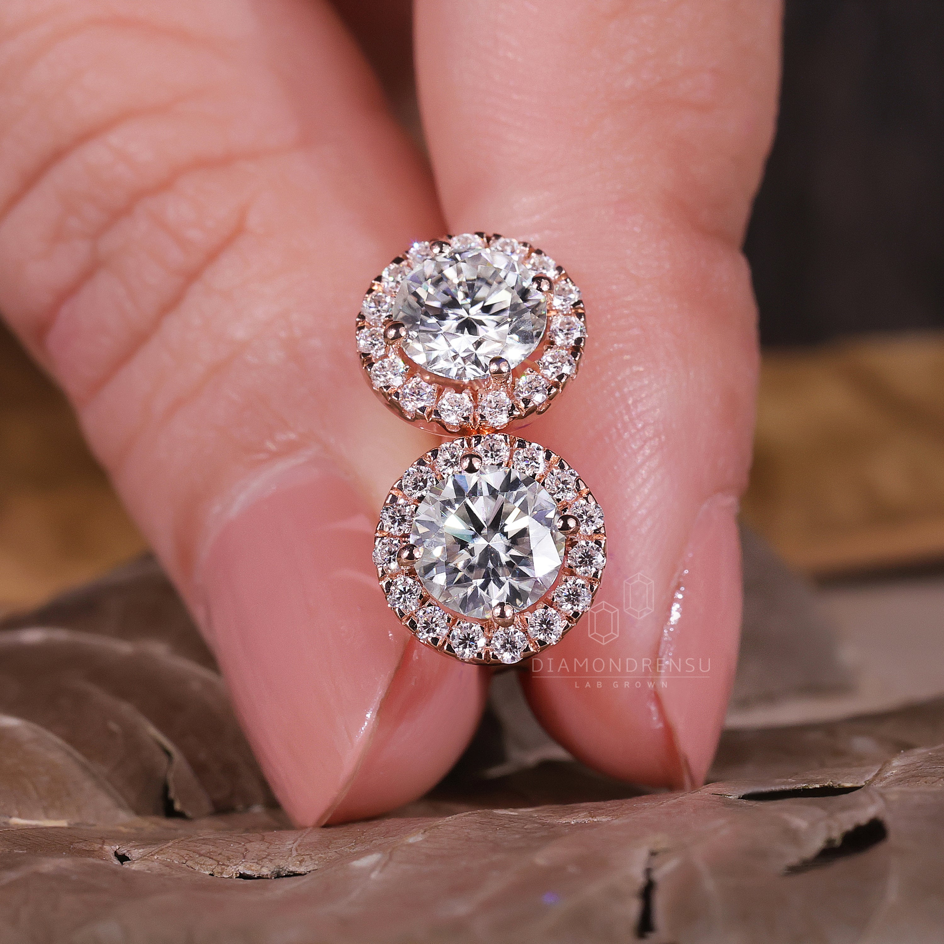 lab created diamond earrings - diamondrensu