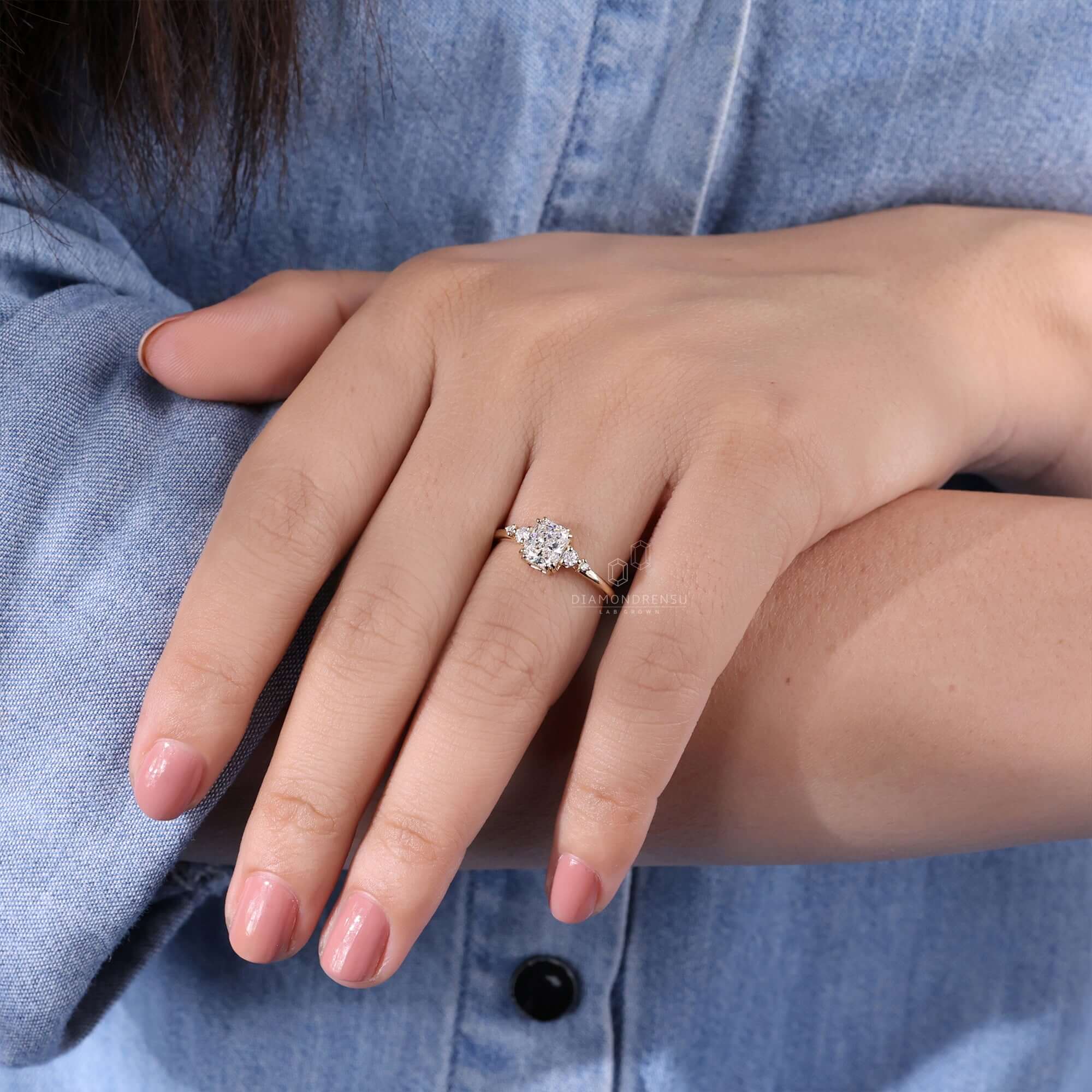 Radiant Cut Diamond On Finger radiant-cut-diamond-on-finger