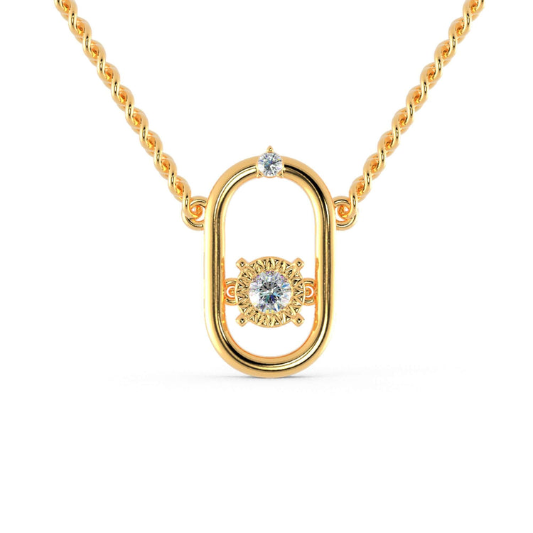 The delicate pendant adds subtle elegance to any style.
