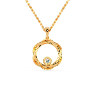 The twist pendant offers a unique and stylish design.
