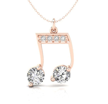 This music note pendant is perfect for music lovers.
