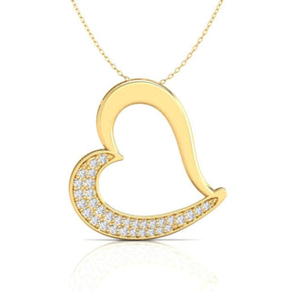 The heart shape pendant offers a sweet and elegant design.
