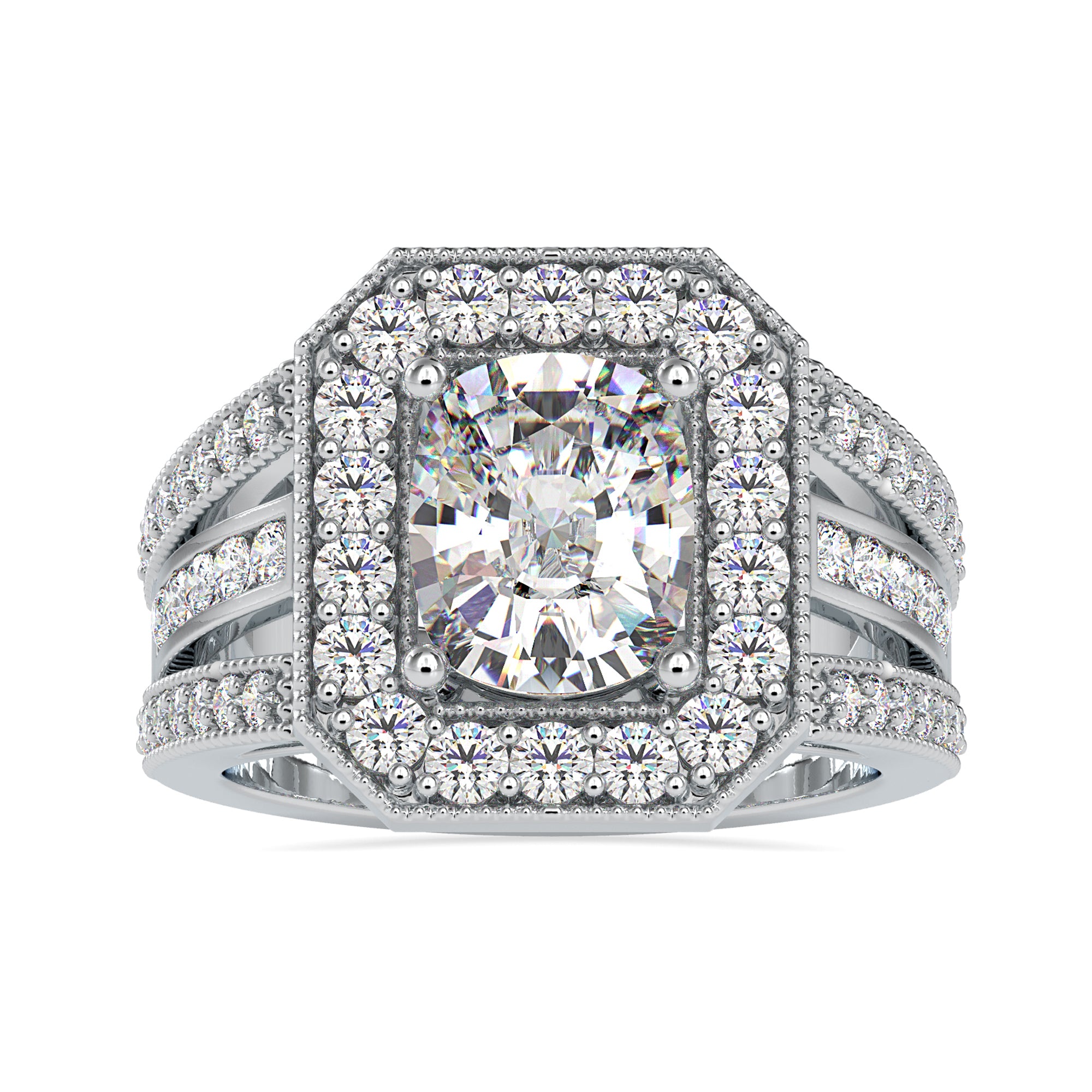 vintage style engagement ring - diamondrensu