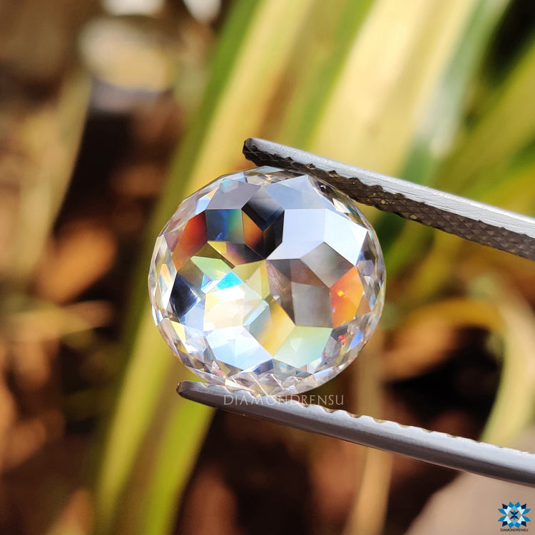 Moissanite loose stones 12.28 carat round cut.
