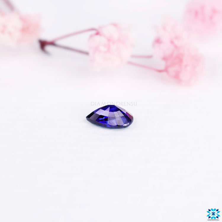 Pear birthstone categorized under september birthstone and blue sapphire gemstone.
