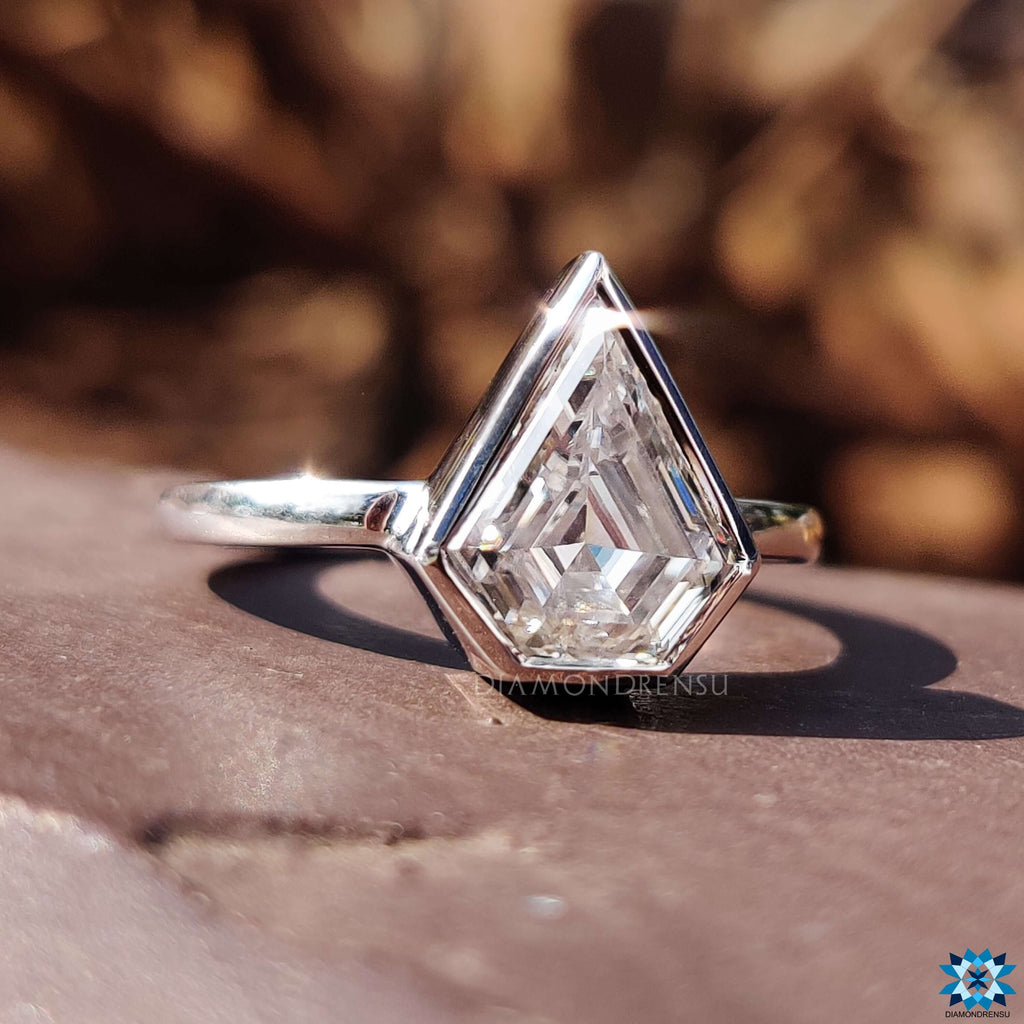 moissanite solitaire engagement ring