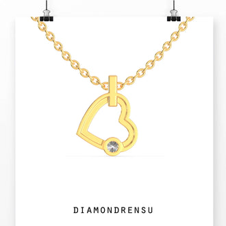yellow gold pendant - diamondrensu