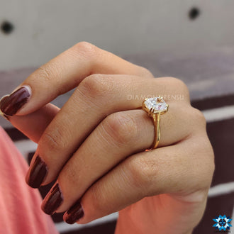 Handmade ring showcasing fine craftsmanship and sparkle.