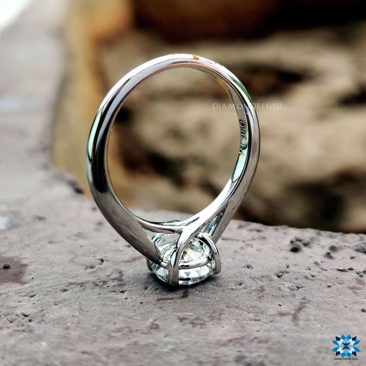 Stylish moissanite ring perfect for a modern touch.
