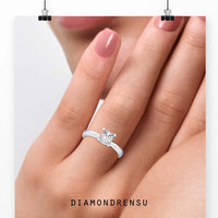 2 carat princess cut diamond ring in a solitaire setting for elegance
