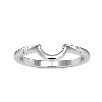 Comfort wedding band in rose gold with lab grown diamond setting

