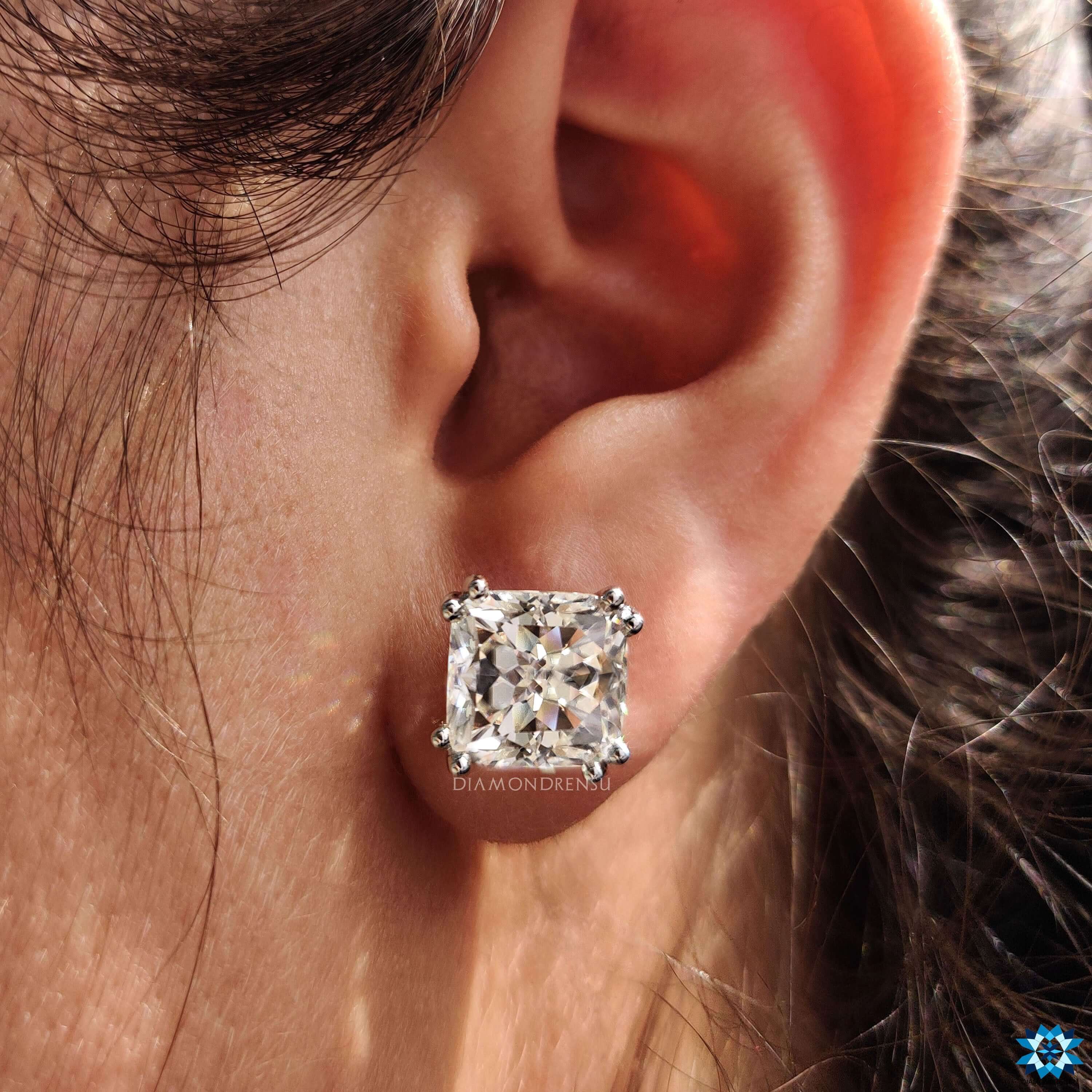 moissanite stud earrings
