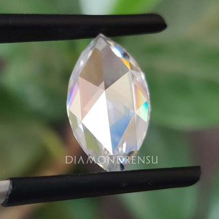 Rose cut marquise moissanite sparkling with moissanite stone.
